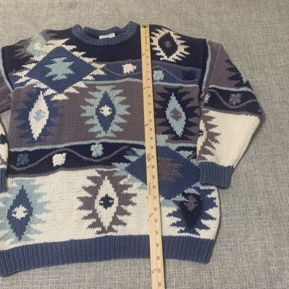 VINTAGE Hand Knitted Sweater Women's Size Medium - Susann D Knitted by Hand - Picture 7 of 10
